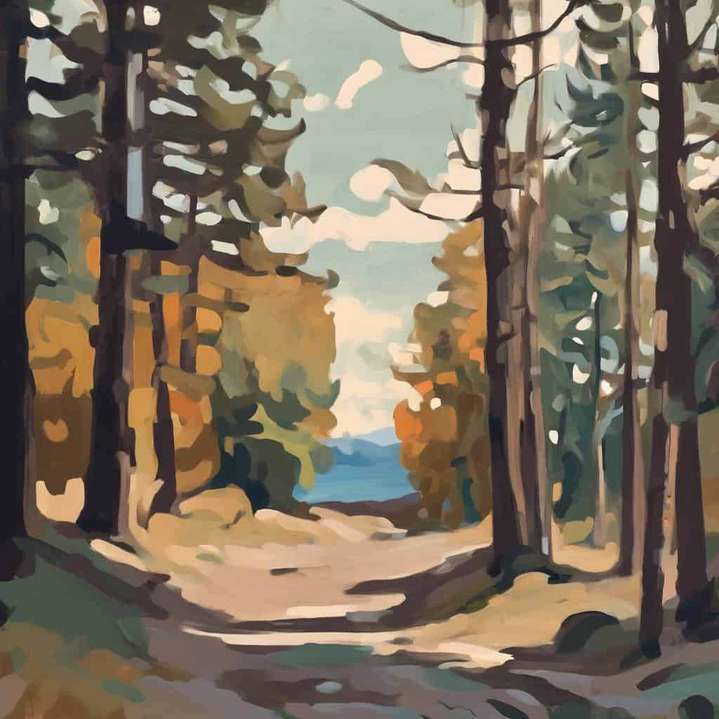 Λευκή ποίηση σε δάσος, τέχνη με επιρροές από επιστήμες, η τέχνη και οι επιστημονικές επιρροές, φυσική ομορφιά και δημιουργικότητα, τέχνες και επιστήμες σε αρμονία.